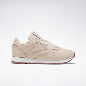 Reebok Classic Leather Turnschuhe Damen - Rosa/Weiß - DE 235-QSX